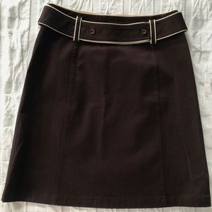 INC brown a-line skirt, size 10, good used cond